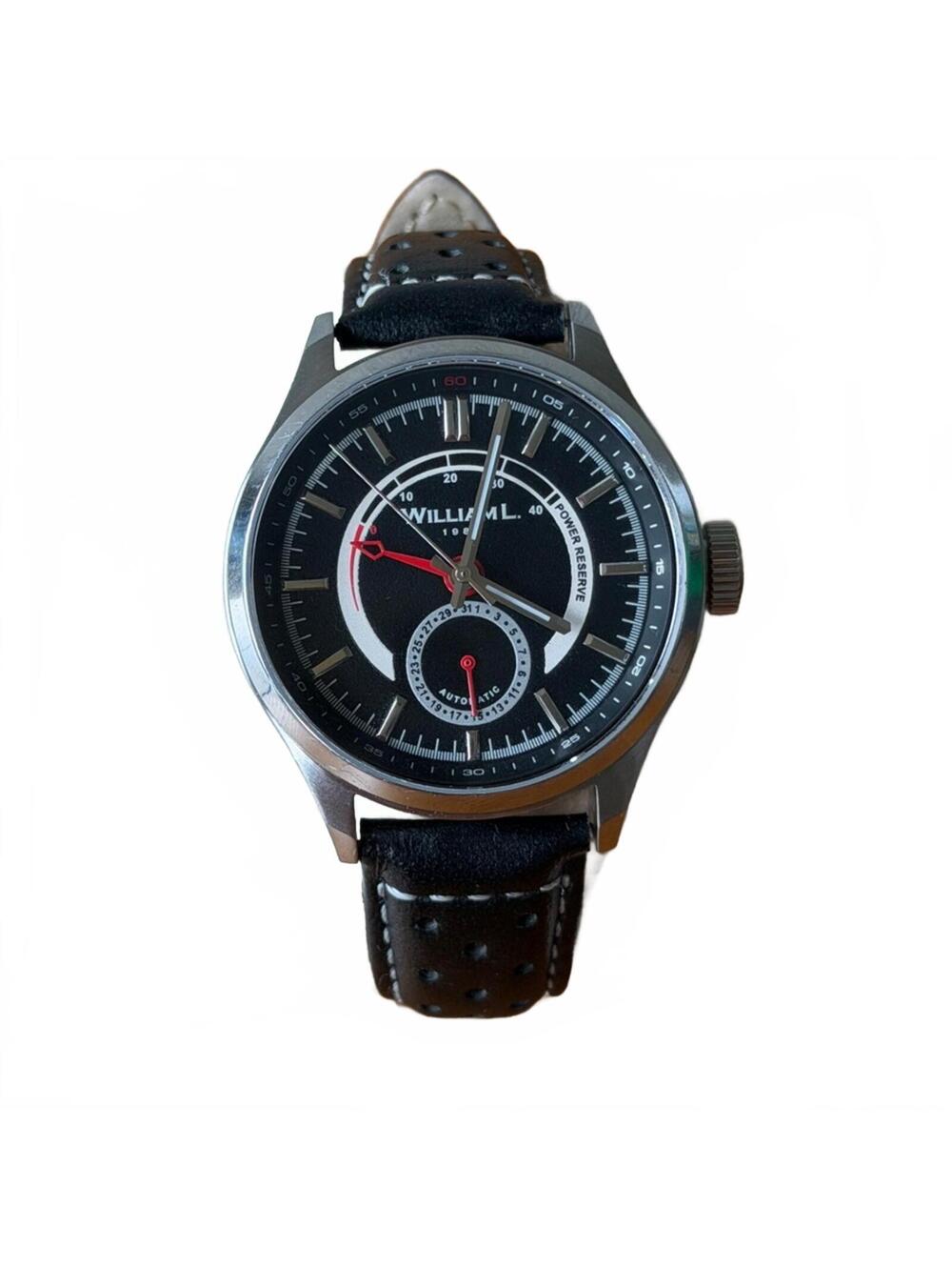 William L. 1985 Automatic Watch | Seiko NE57 Power Reserve Date 40.5mm